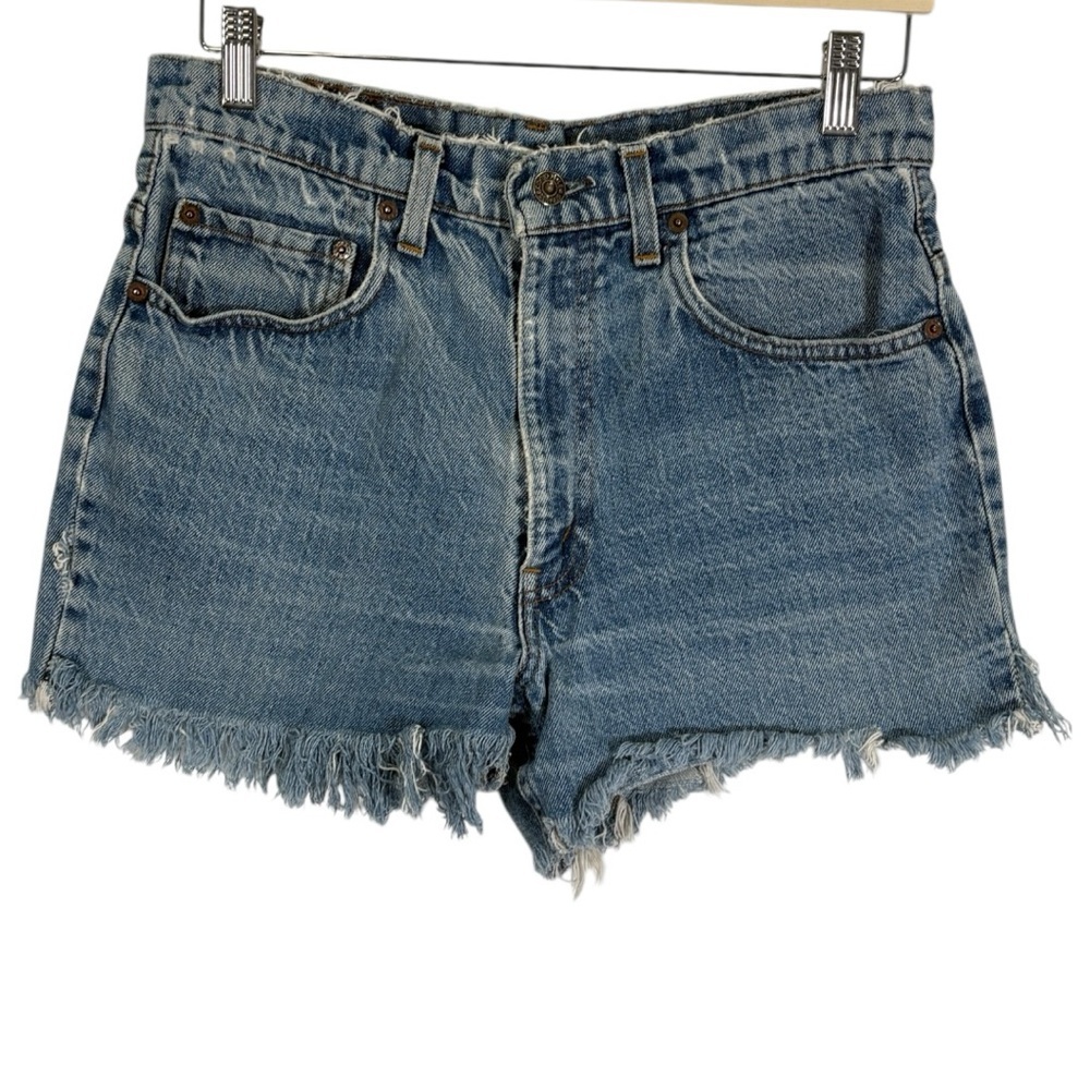 Vintage 70s Levi's High Waist Cut Off Jean Shorts Size 28
